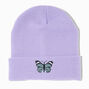 Purple Butterfly Beanie Hat,