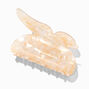 Large Tan Butterfly Acrylic Hair Claw,