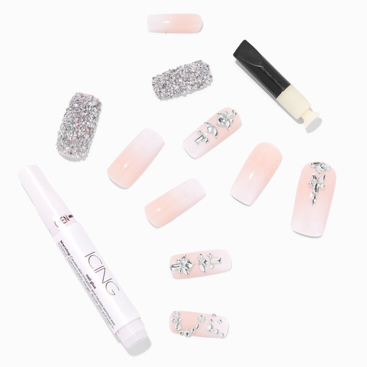 Cool Bling Vegan Faux Nail Set - 4 Pack,