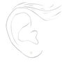 14kt White Gold 3mm Pearl Studs Ear Piercing Kit with Ear Care Solution,