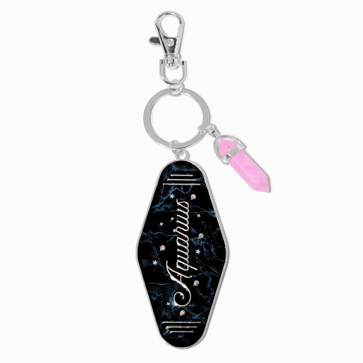 Retro Hotel Zodiac Keychain - Aquarius,