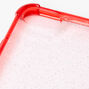 Clear Red Glitter Protective Phone Case - Fits iPhone&reg; 6/7/8/SE,