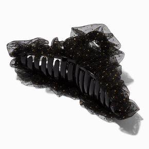 Black Glitter Tulle Hair Claw,