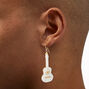 Gold-tone Guitar 2&quot; Drop Earrings,