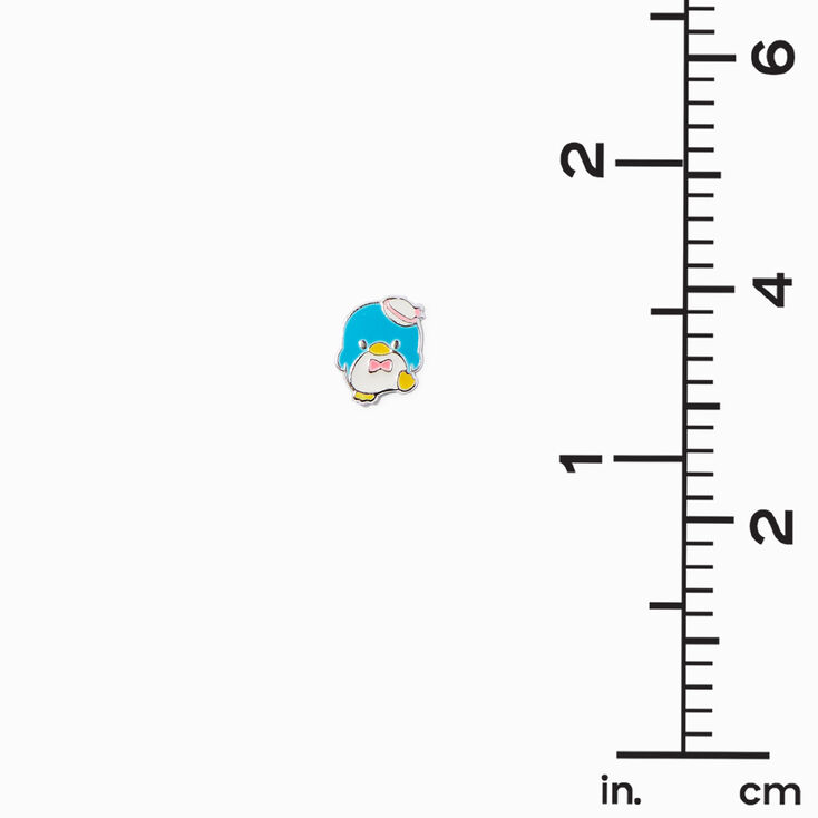Sterling Silver Hello Kitty&reg; and Friends Tuxedosam&trade;️ Enamel Stud Earrings,