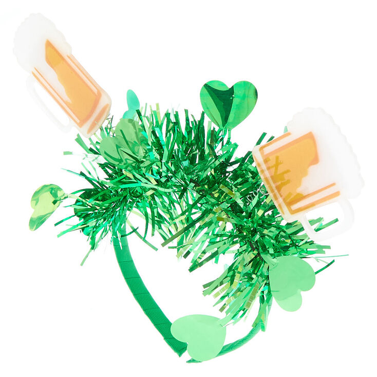 Beer Mugs Deely Bopper Headband - Green,