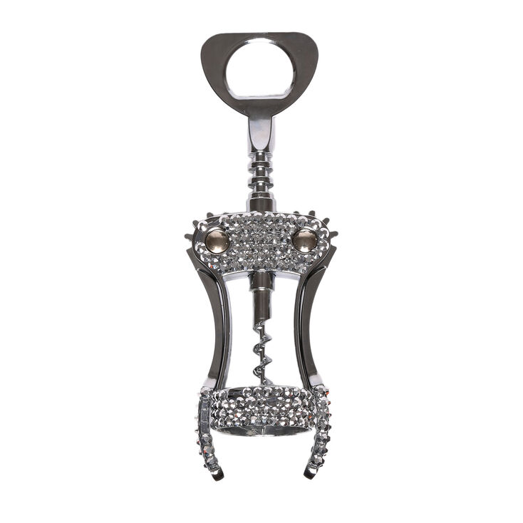 Rhinestone Winged Corkscrew,