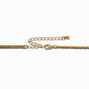 Gold-tone Pearl &amp; Rhinestone Choker Necklace ,