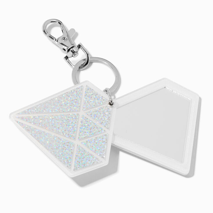 Glitter Diamond Mirror Keychain,