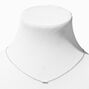 Laboratory Grown Diamond Pav&eacute; Bar Pendant Sterling Silver Necklace 0.03 ct. tw.,