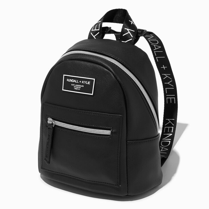 KENDALL + KYLIE Small Zipper Black Backpack,