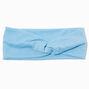 Blue Wide Jersey Twisted Headwrap,