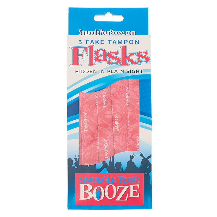 Smuggle Your Booze™ Fake Tampon Flasks - 5 Pack,
