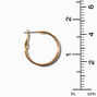Gold 30MM Inner Glitter Hoop Earrings,