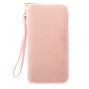 Faux Fur Wristlet - Pink,