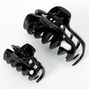 Black Solid Spike Hair Claws - 2 Pack,