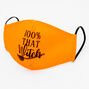 Cotton Black '100% that Witch' Face Mask - Adult,