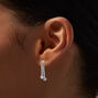 Silver Crystal Mini Drip Choker &amp; Drop Earrings Set - 2 Pack,