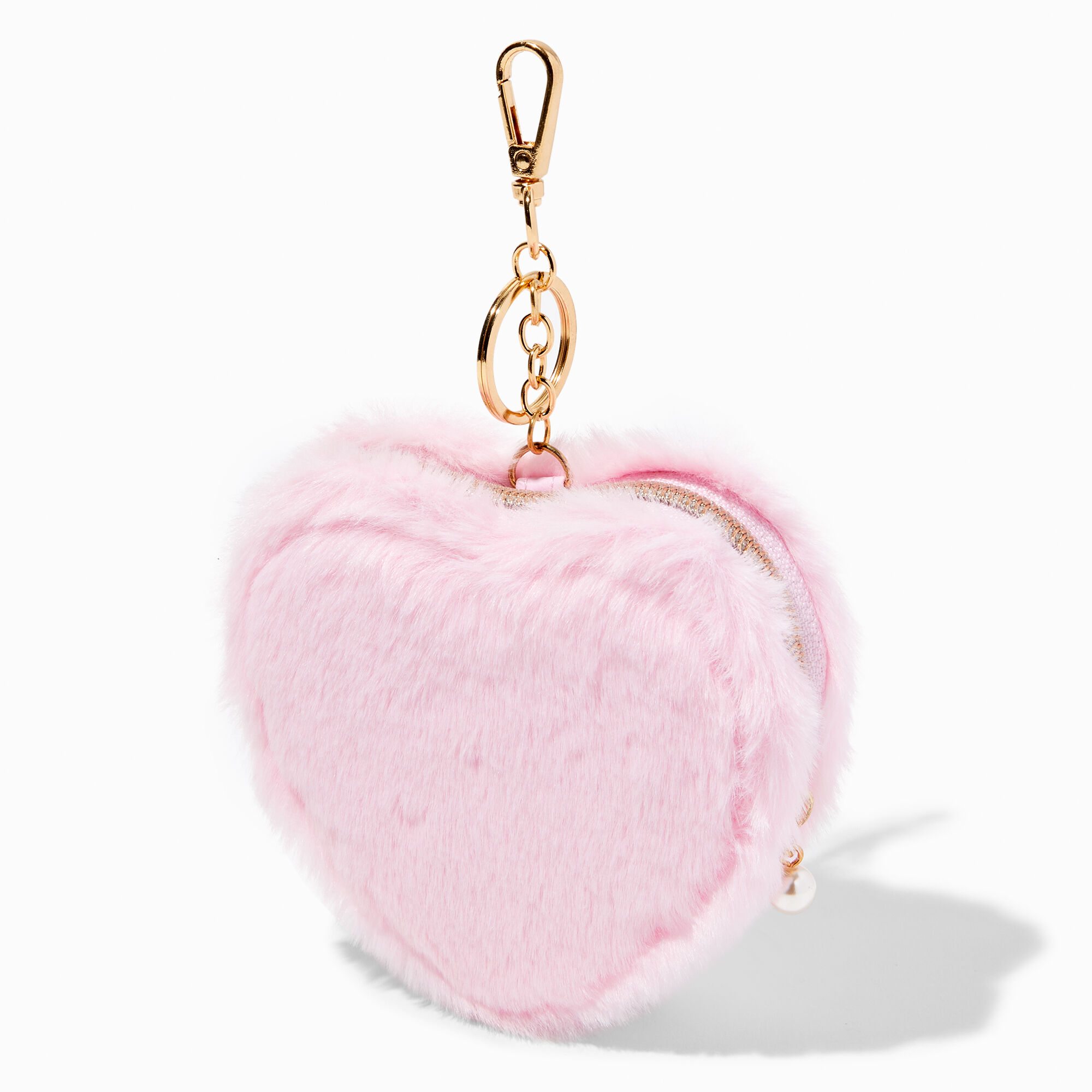 Pearl Heart Shaped Handbag For Girls, Silicone Coin Purse Shoulder Bag,  With Detachable Metal Chain Strap, Suitable As Valentine's Day Gift | SHEIN