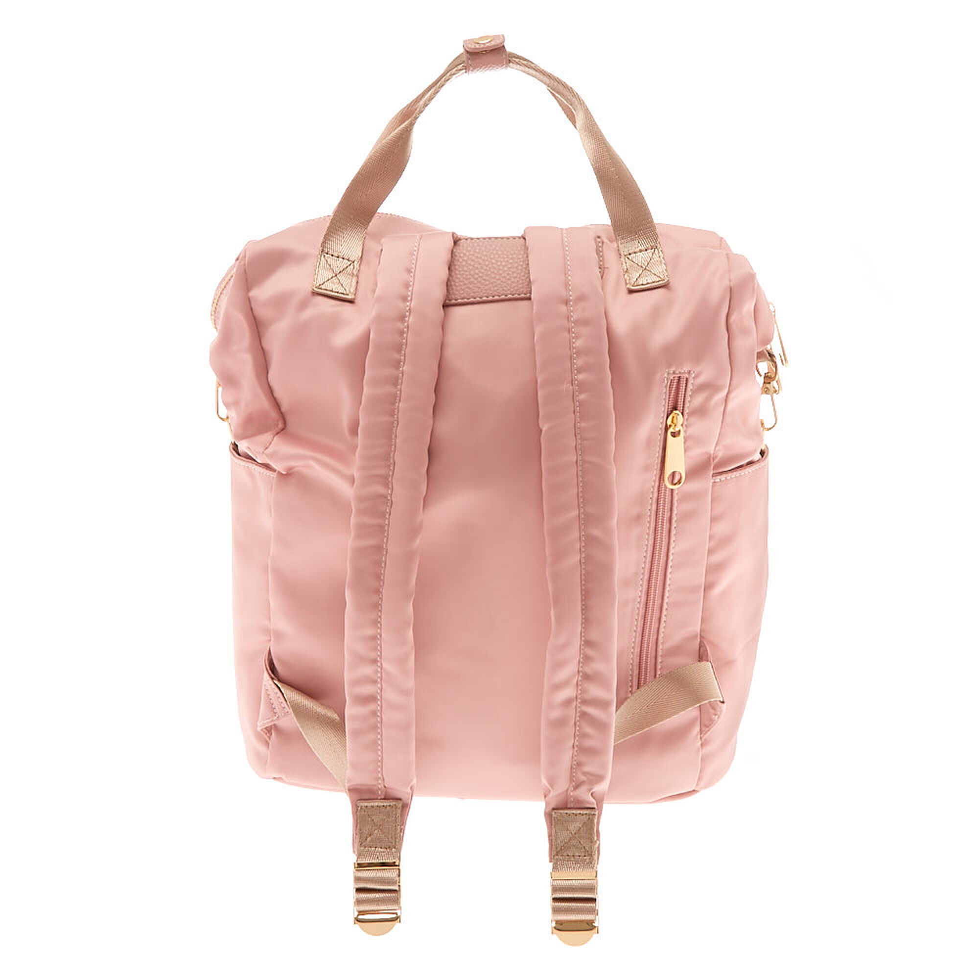 Quilted Double Handle Backpack - Pink | Icing US