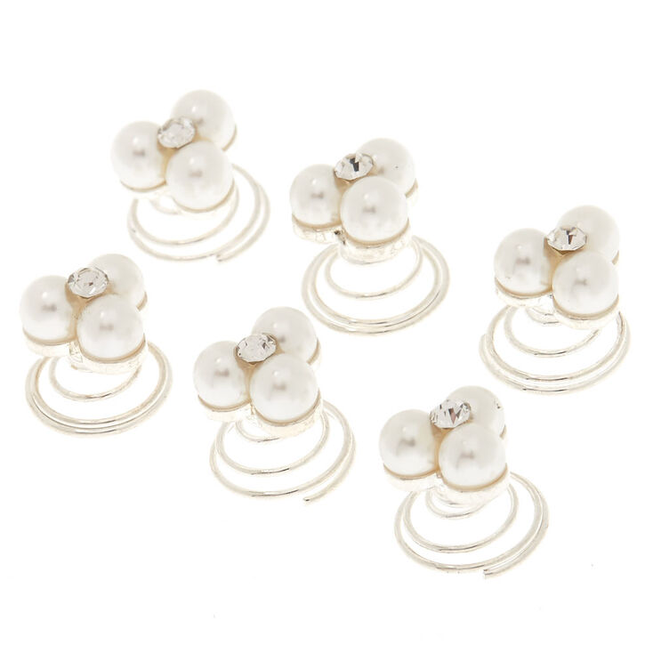 Pearl Cluster Hair Spinners,