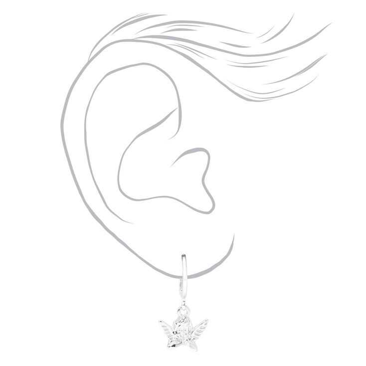 Silver &quot;Angel&quot; Necklace &amp; Earrings Set - 2 Pack,