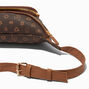 Status Icons Brown Faux Leather Fanny Pack,