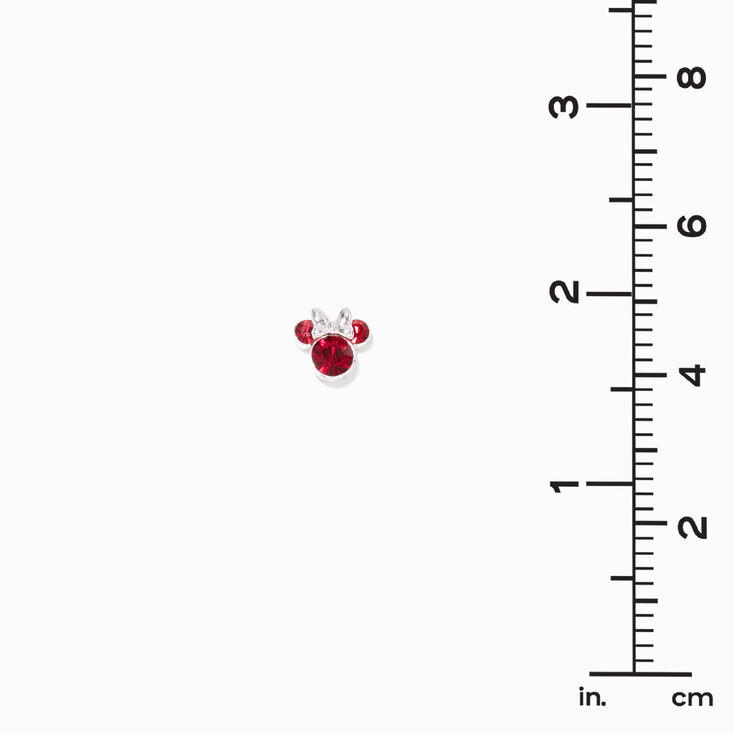 &copy;Disney Minnie Mouse Birthstone Sterling Silver Stud Earrings - July,