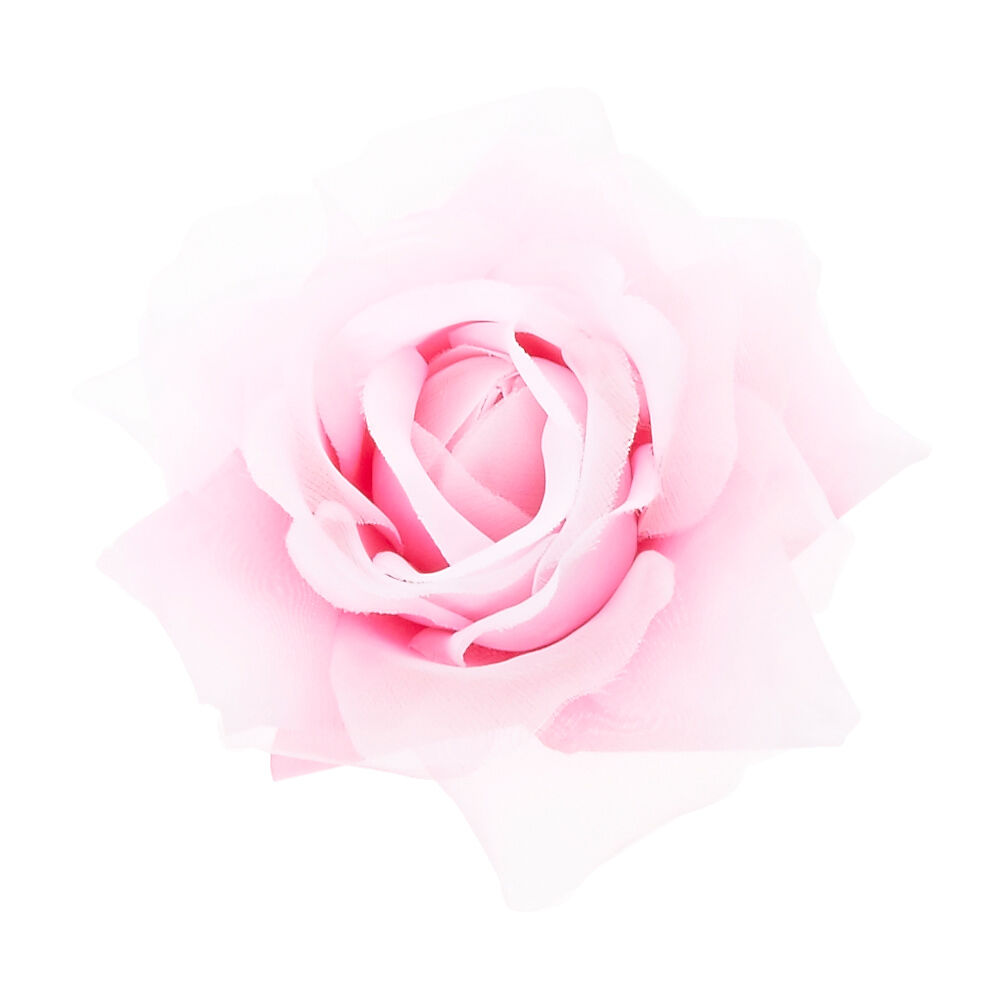 pink rose hair clip