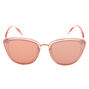 Mirrored Mod Cat Eye Sunglasses - Rose Gold,