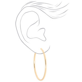 Clip On Earrings Hoops Studs Icing Us Mixed Metal 40mm Clip On Hoop Earrings 3 Pack