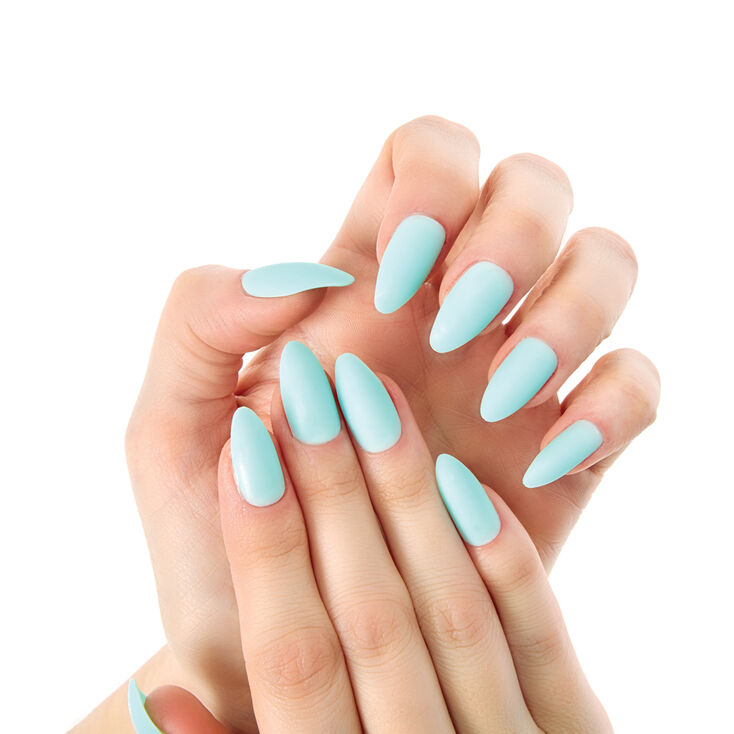 Mint Matte Stiletto Instant Nails | Icing US