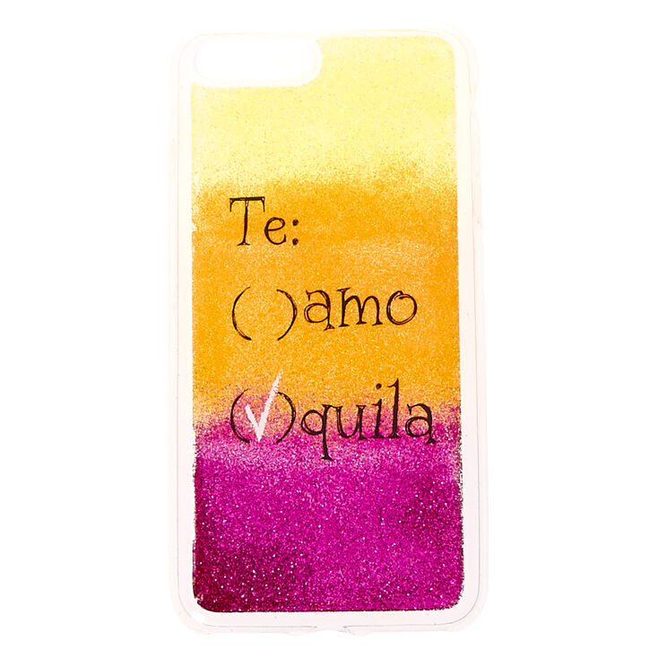 Te Amo Tequila Glitter Phone Case - Fits iPhone 6/7/8 Plus,