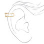 Gold Embellished Wire Ear Cuffs - 6 Pack,