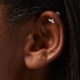 Silver Geometric 16G Cartilage Earrings - 3 Pack,