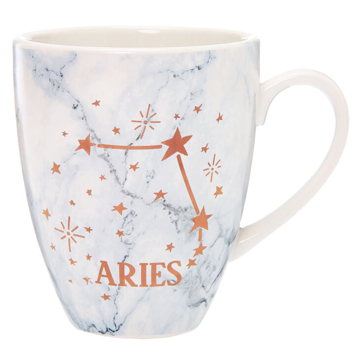 Ceramic Marble Zodiac Mug - Aries,