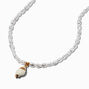 Pearl Conch Shell Pendant Gold-tone Necklace,