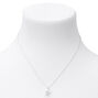 Silver Single Pearl Pendant Necklace,