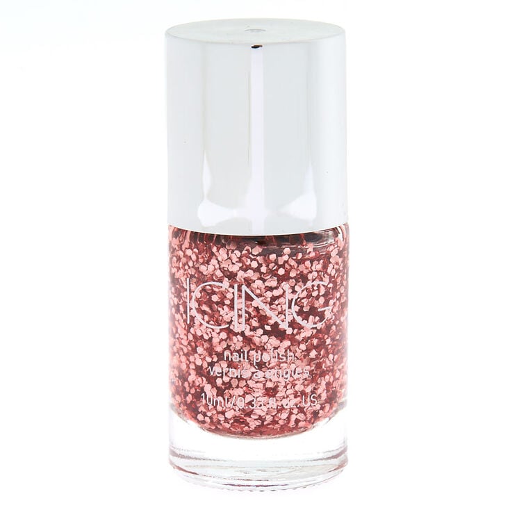Rosé All Day Chunky Glitter Nail Polish - Rose Gold,