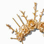 Golden Spiked Flower Crown Headband,
