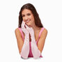 Baby Pink Satin Long Gloves,
