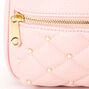 Pearl Quilted Small Backpack - Pink,