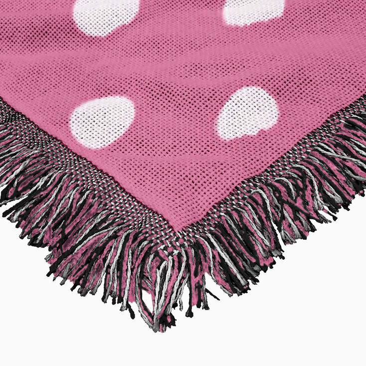 Hello Kitty&reg; Pink Polka Dots Woven Jacquard Throw &#40;ds&#41;,