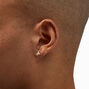 Sterling Silver Cubic Zirconia Tri-Ball Stud Earrings,
