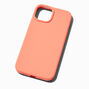 Solid Coral Silicone Phone Case - Fits iPhone&reg; 13/14 Pro,