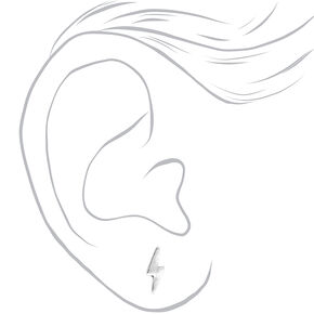 Silver Mystical Stud Earrings - 6 Pack,