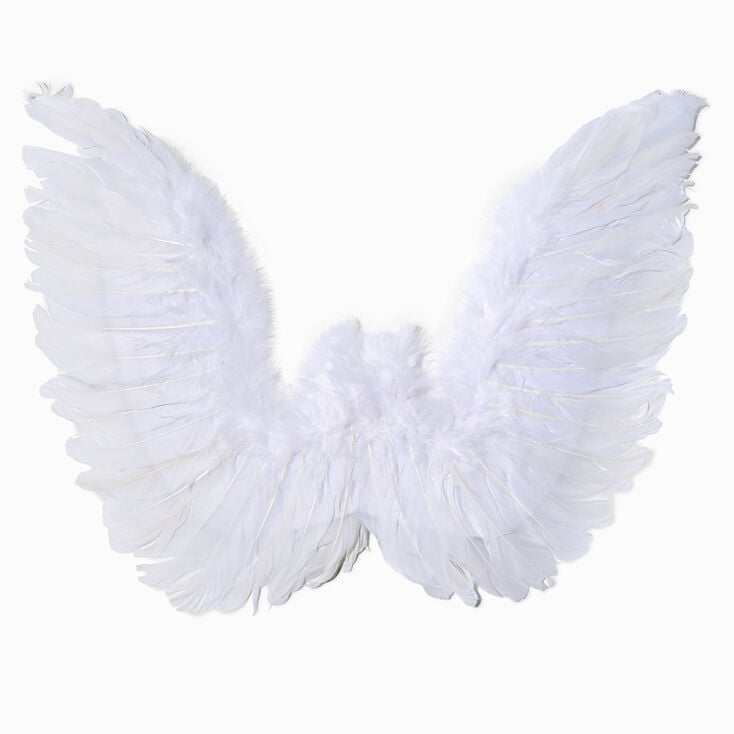 White Feathery Angel Wings,