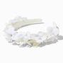 White Flower Bead Headband,