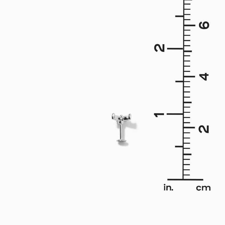 Silver 16G Butterfly Crystal Cartilage Earrings - 3 Pack,