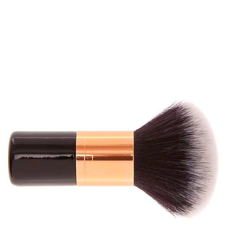 Black & Rose Gold Dual-End Short Kabuki Makeup Brush,